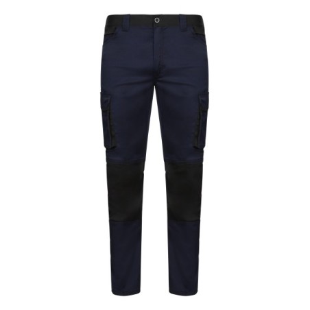 PANTALÓN MULTIBOLSILLOS ELÁSTICO BICOLOR