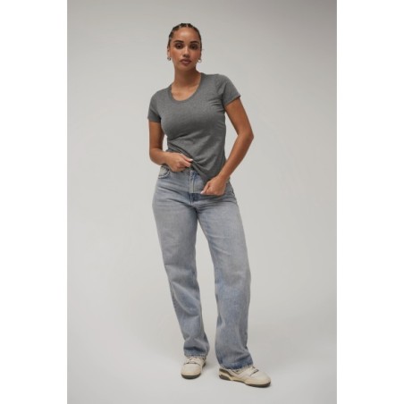 Camiseta Triblend cuello redondo mujer