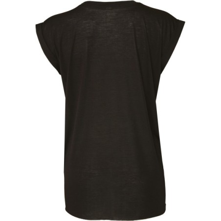 Camiseta Flowy manga vuelta mujer