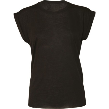 Camiseta Flowy manga vuelta mujer
