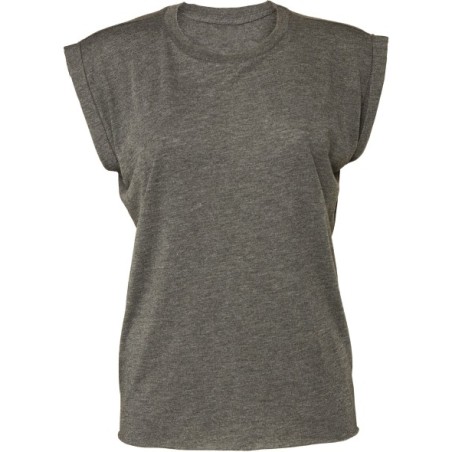 Camiseta Flowy manga vuelta mujer