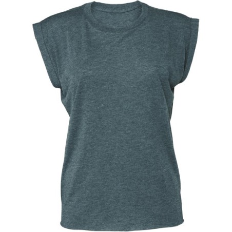 Camiseta Flowy manga vuelta mujer