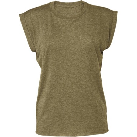 Camiseta Flowy manga vuelta mujer