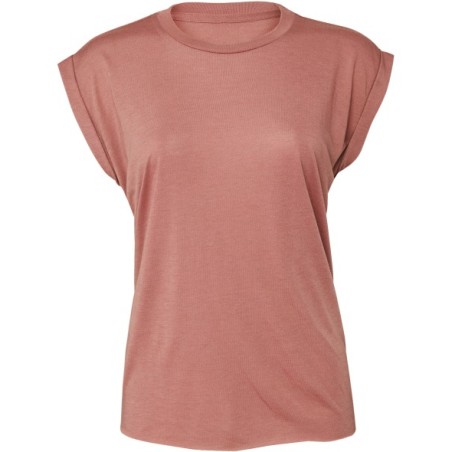 Camiseta Flowy manga vuelta mujer