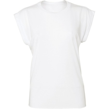 Camiseta Flowy manga vuelta mujer