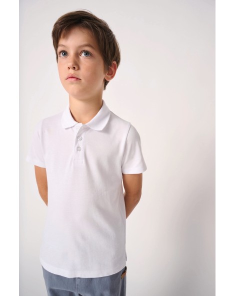Polo punto piqué infantil