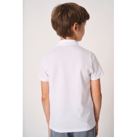 Kids\\\' pique polo shirt