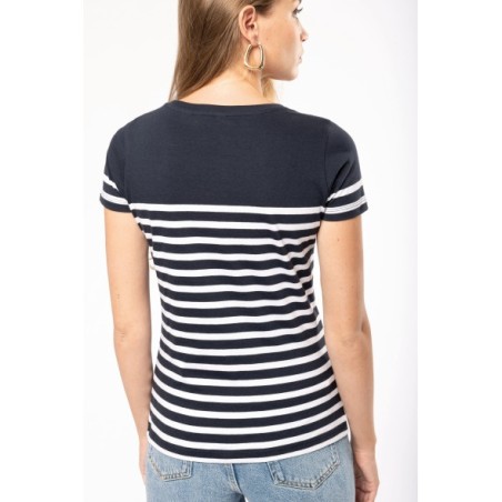 Camiseta marinera algodón orgánico mujer