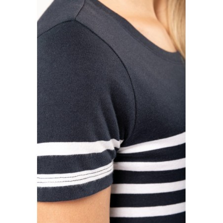 Camiseta marinera algodón orgánico mujer