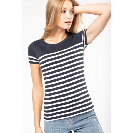 Camiseta marinera algodón orgánico mujer