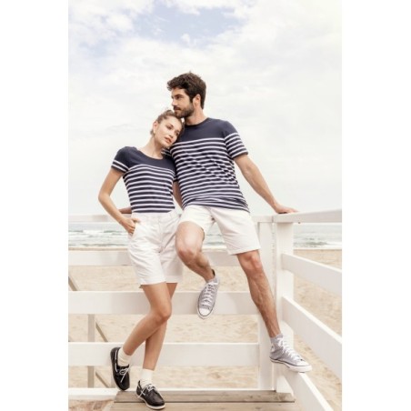 Camiseta marinera algodón orgánico mujer