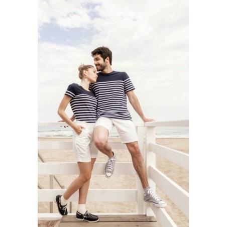 Camiseta marinera algodón orgánico mujer