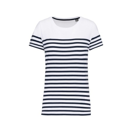 Camiseta marinera algodón orgánico mujer