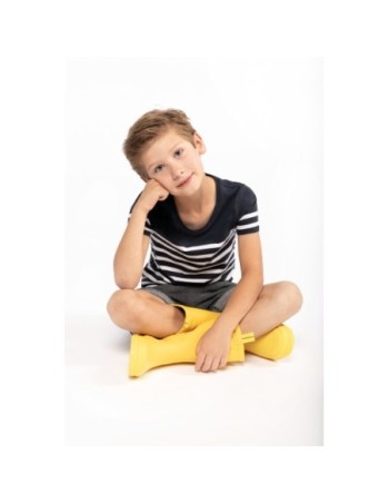 Camiseta marinera cuello redondo algodón orgánico niños 2