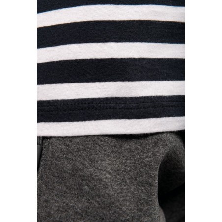 Camiseta marinera cuello redondo algodón orgánico niños