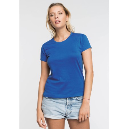 CAMISETA MUJER MANGA CORTA ENTALLADA