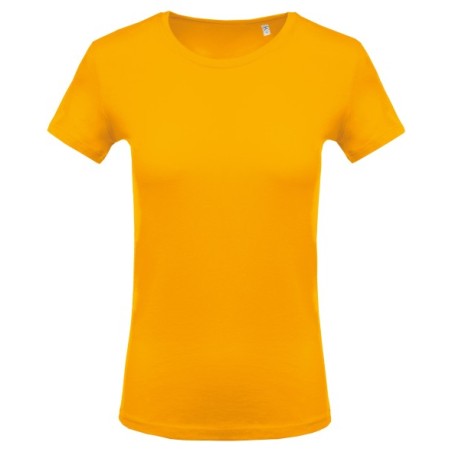 Camiseta con cuello redondo manga corta mujer