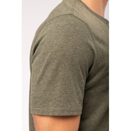 Camiseta Henley ecorresponsable manga corta - 140 g