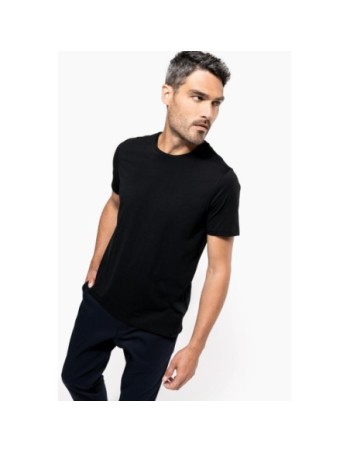 Camiseta Supima® cuello redondo maga corte hombre