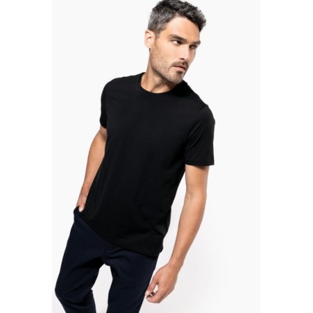 Camiseta Supima® cuello redondo maga corte hombre