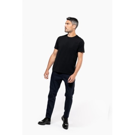 Camiseta Supima® cuello redondo maga corte hombre