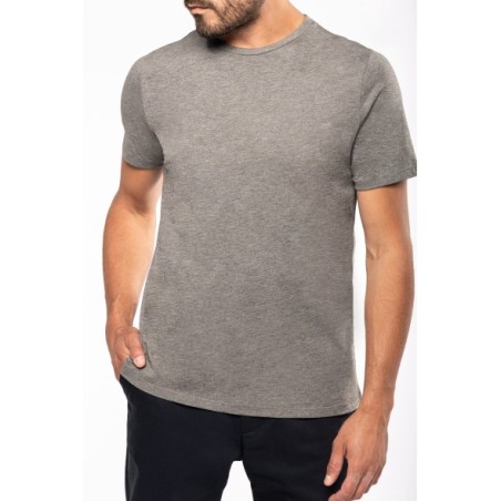 Camiseta Supima® cuello redondo maga corte hombre