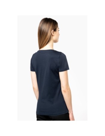 Camiseta Supima® cuello redondo maga corta mujer 2