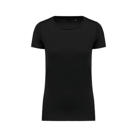 Camiseta Supima® cuello redondo maga corta mujer