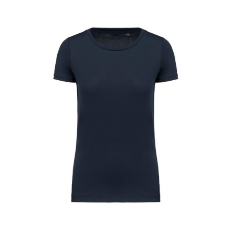 Camiseta Supima® cuello redondo maga corta mujer
