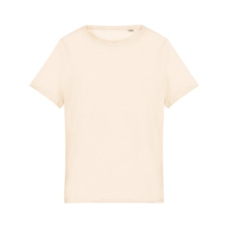 Camiseta lino cuello redondo hombre
