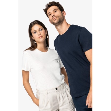 Camiseta unisex con lino y algodón orgánico