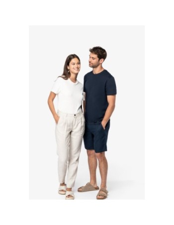Camiseta unisex con lino y algodón orgánico 2