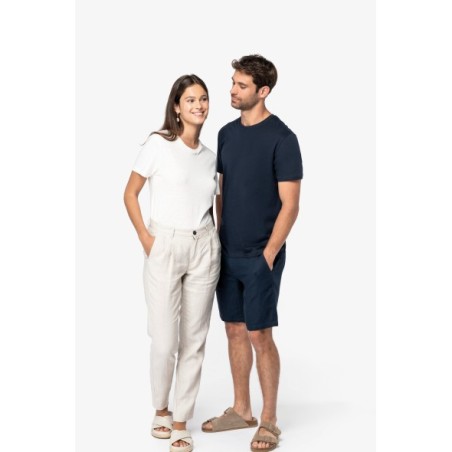 Camiseta unisex con lino y algodón orgánico