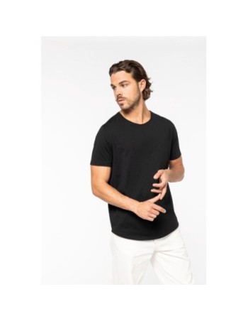 Camiseta con dobladillo redondeado hombre