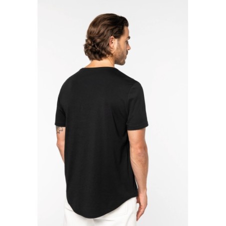 Camiseta con dobladillo redondeado hombre