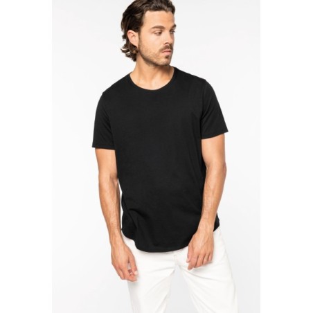 Camiseta con dobladillo redondeado hombre