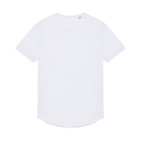 Camiseta con dobladillo redondeado hombre