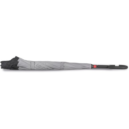 Hands-free reverse open umbrella