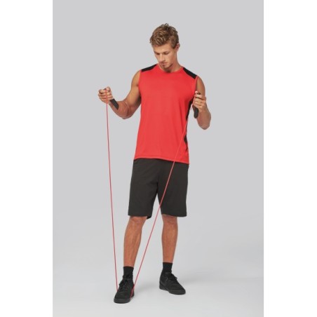 Camiseta de tirantes deportiva bicolor