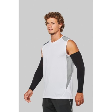 Camiseta de tirantes deportiva bicolor