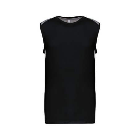 Camiseta de tirantes deportiva bicolor
