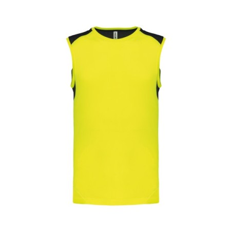 Camiseta de tirantes deportiva bicolor