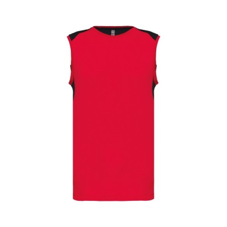 Camiseta de tirantes deportiva bicolor