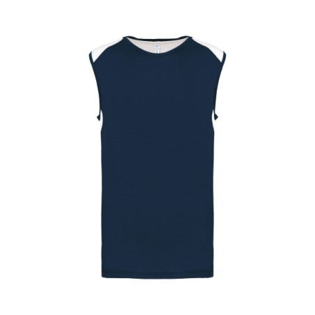 Camiseta de tirantes deportiva bicolor