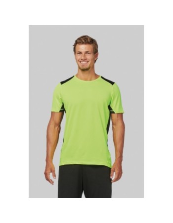 Camiseta deportiva bicolor unisex