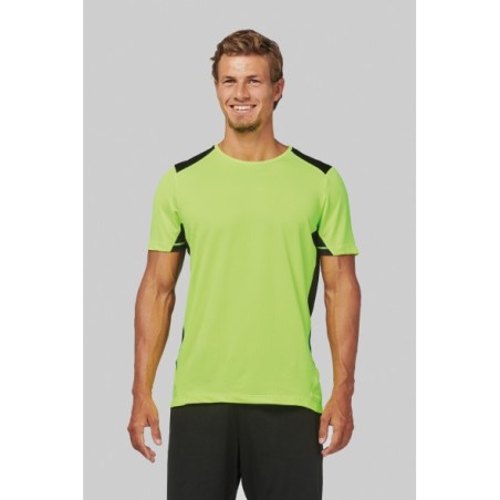 Camiseta deportiva bicolor unisex