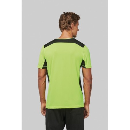 Camiseta deportiva bicolor unisex
