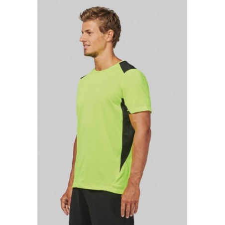 Camiseta deportiva bicolor unisex