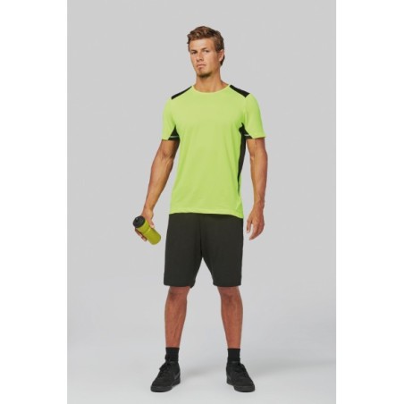 Camiseta deportiva bicolor unisex