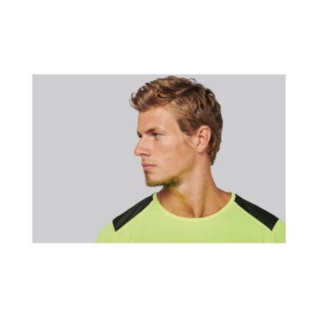 Camiseta deportiva bicolor unisex